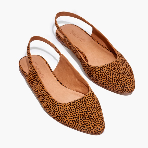 MADEWELL Margot Slingback Flat Spot Dot Calf Hair - Picture 2 of 5